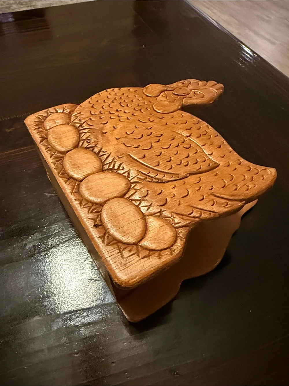 The cutest wood vintage napkin holder